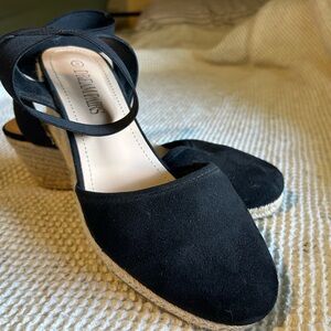 DreamParis Wedge Sandals Black Size 8